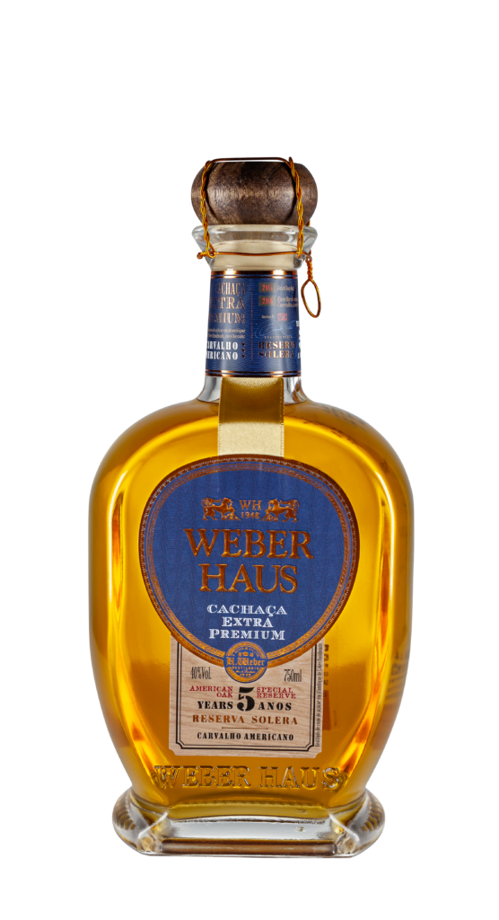 Cachaça Extra Premium 5 Anos Solera Weber Haus.