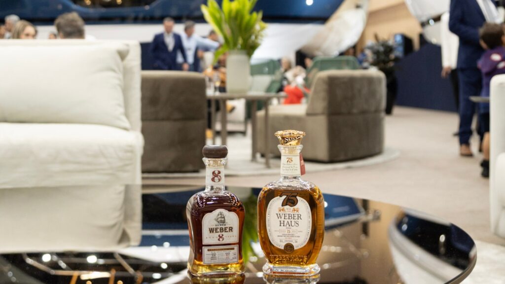 Destilados Weber Haus presentes no São Paulo Boat Show 2025.
